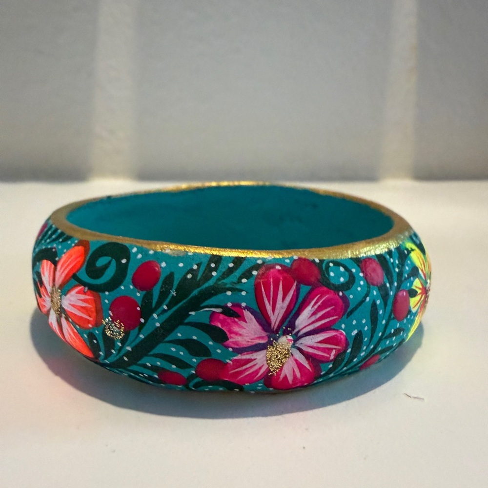 Hand-Painted Oaxaca Wooden Bangle – Alebrijes‎ Autóctones - Picture 7 of 7